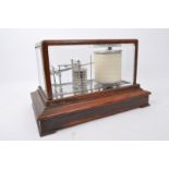 VINTAGE 20TH CENTURY MAHOGANY CASED BAROGRAPH