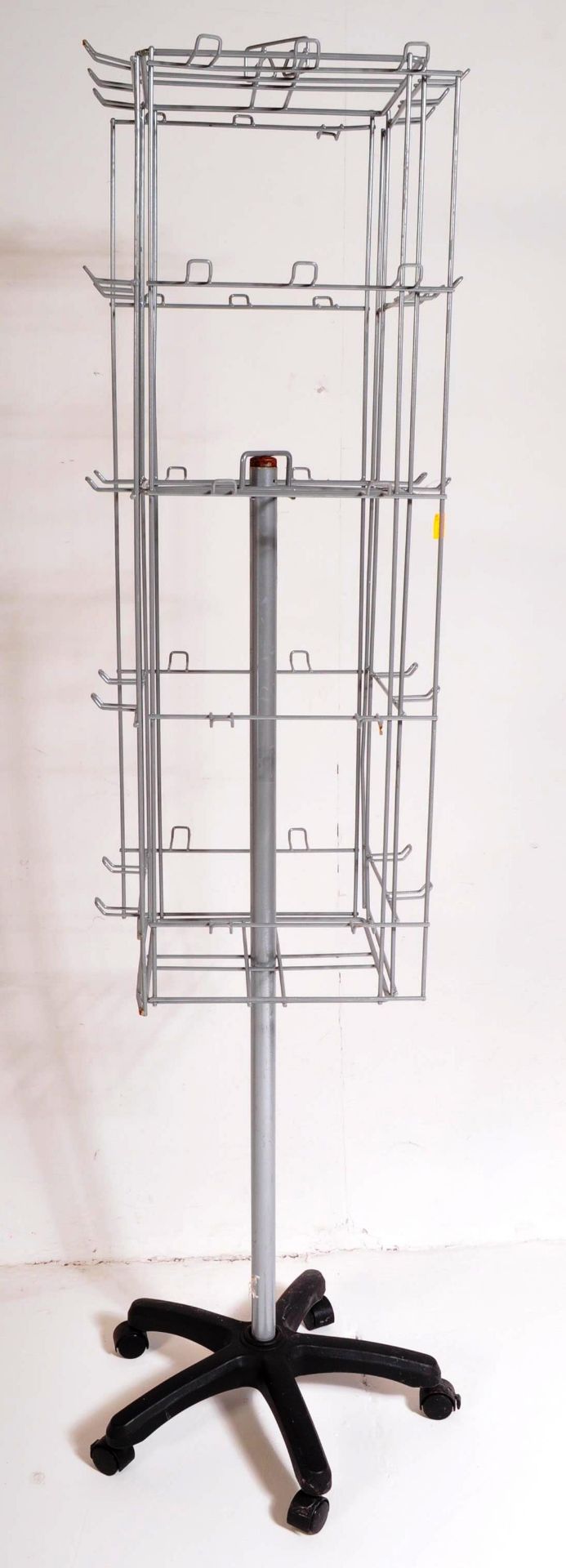 TWO 20TH CENTURY SHOP DISPLAY ROTATING METAL RACKS - Image 2 of 5