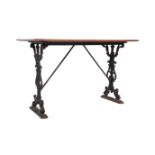 19TH CENTURY COALBROOKDALE STYLE MAHOGANY DINING TABLE