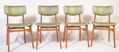 MATCHING SET OF FOUR MID CENTURY DINING CHAIRS