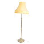 19TH CENTURY VICTORIAN BRASS HAIRY PAW FEET STANDARD LAMP