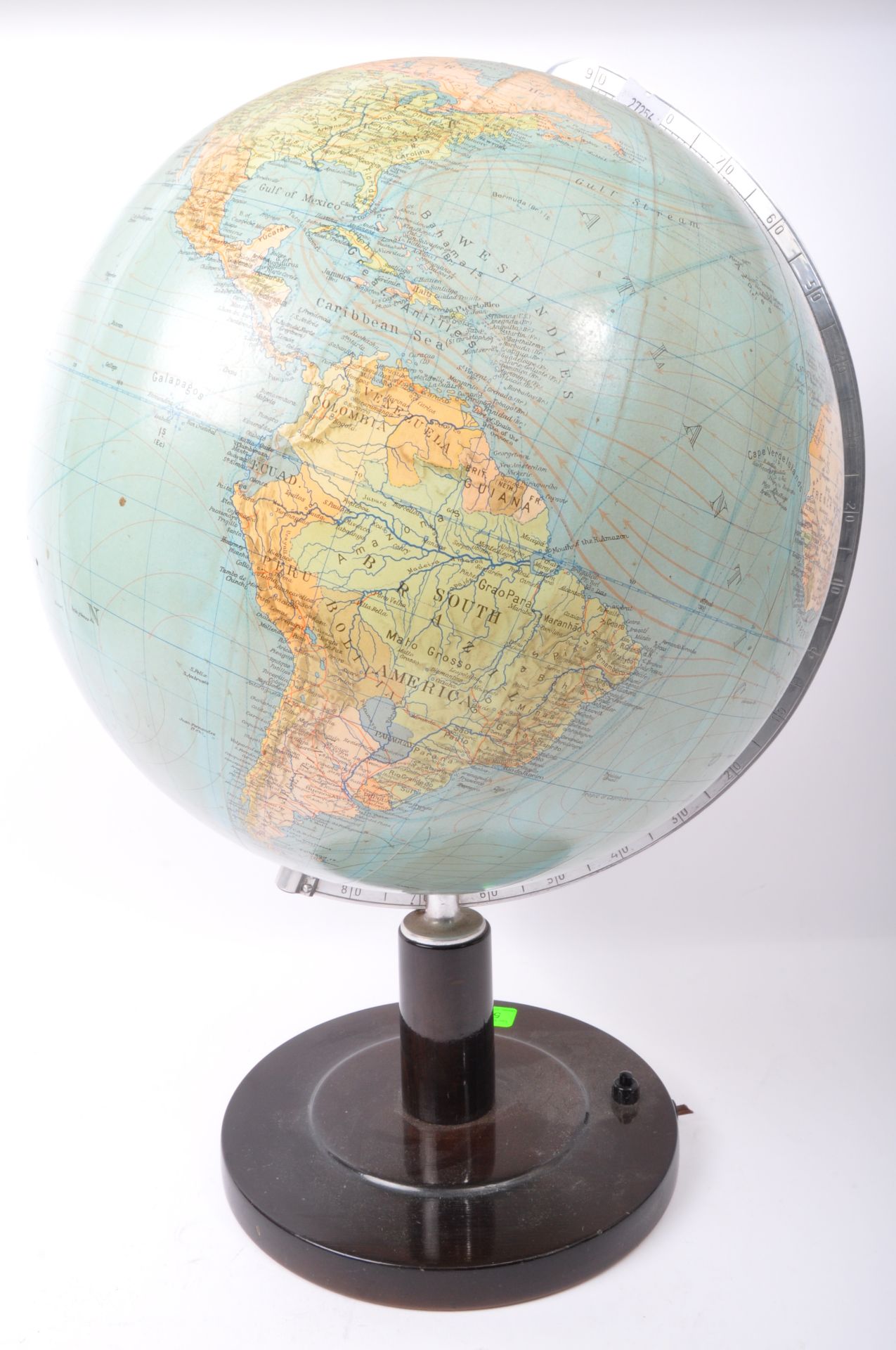 RETRO CIRCA 1960S GERMAN DR. R. NEUSE 'COLUMBUS GLOBE' LAMP - Image 5 of 5