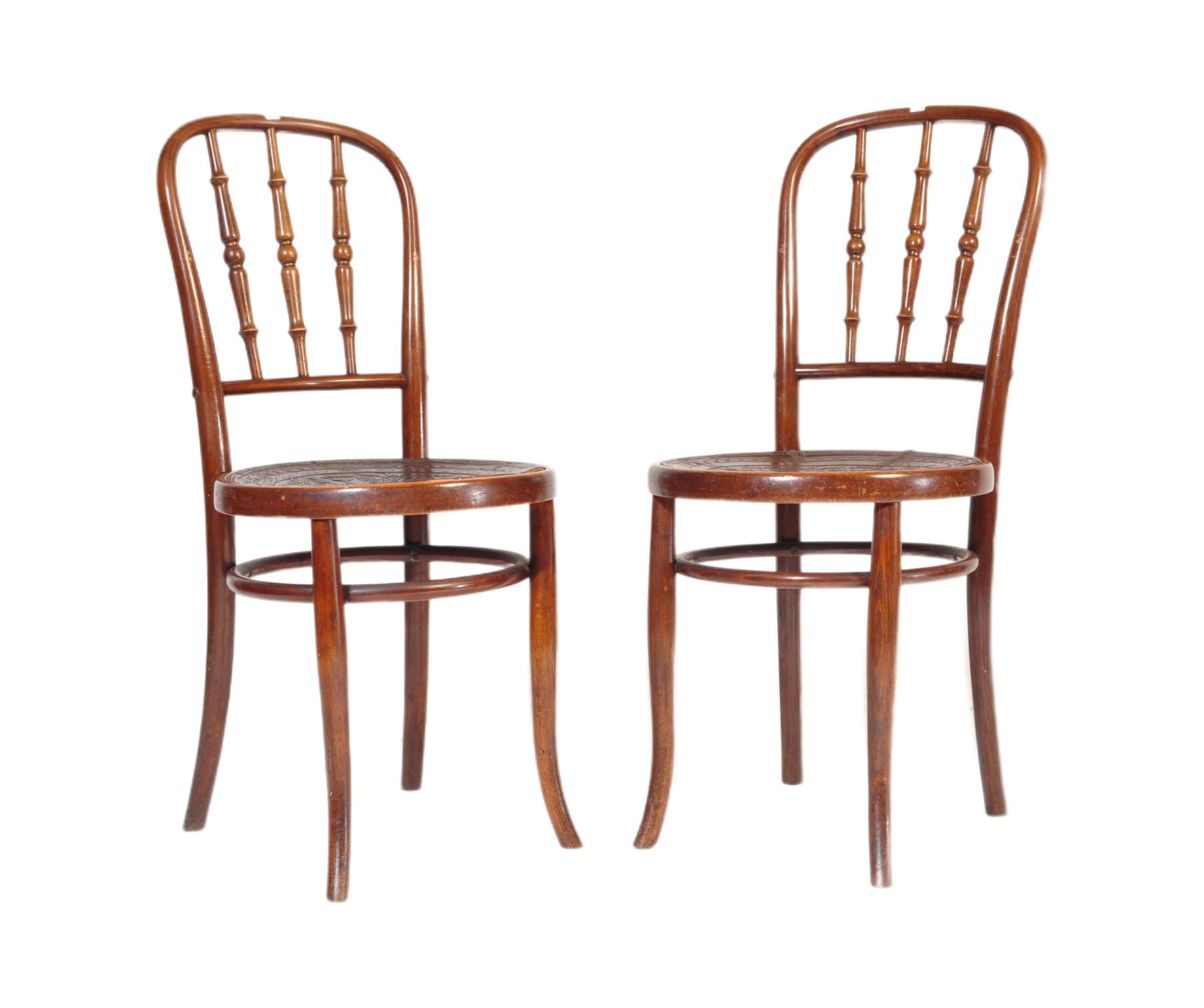 PAIR OF MID 20TH CENTURY BENTWOOD CAFE CHAIRS