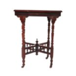 VICTORIAN 19TH CENTURY MAHOGANY PENNY CENTRE TABLE