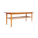 RETRO MID 20TH CENTURY TEAK SURFBOARD COFFEE TABLE