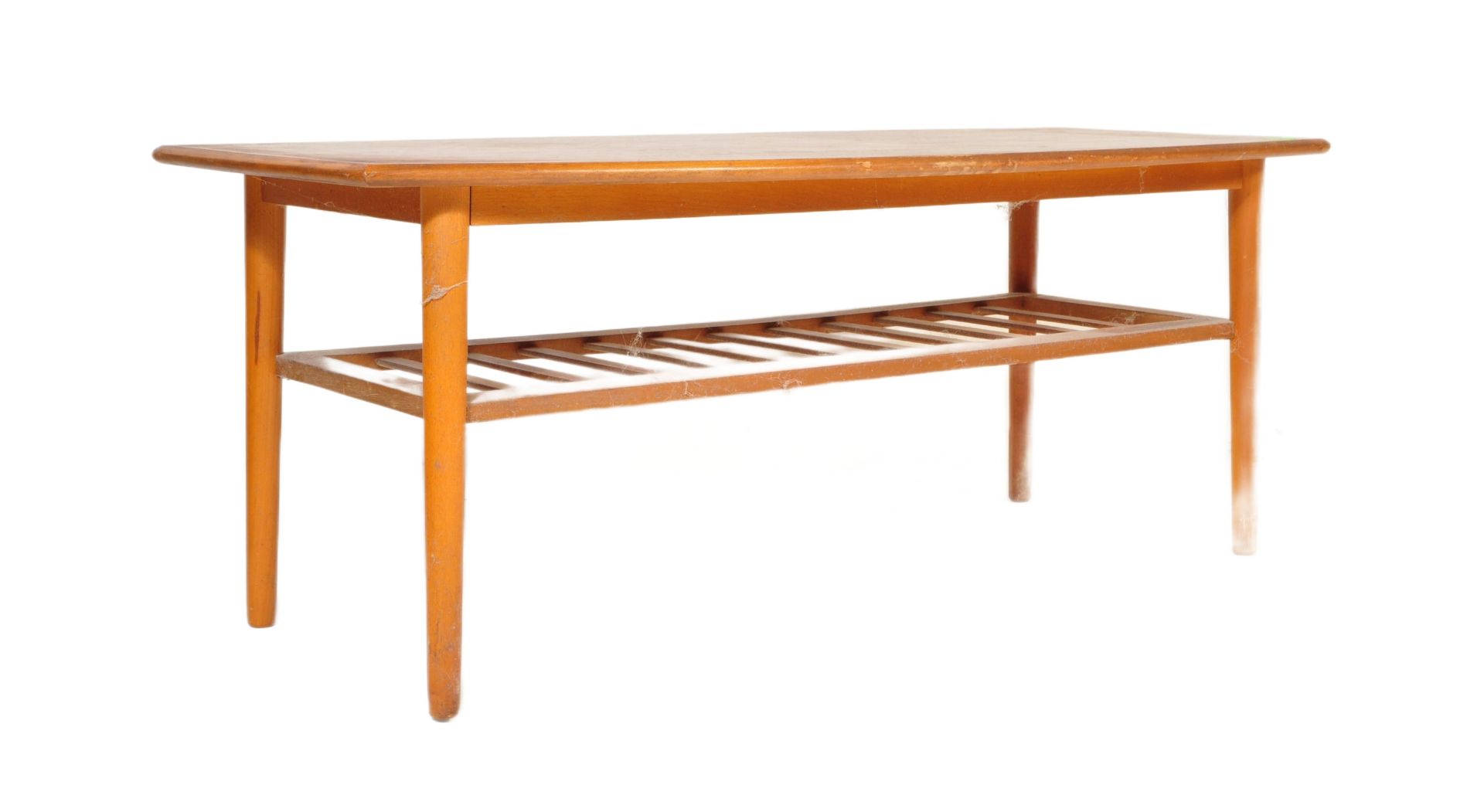 RETRO MID 20TH CENTURY TEAK SURFBOARD COFFEE TABLE