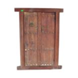 EARLY 20TH CENTURY - INDIAN HAND CARVED TEAK WOOD DOOR