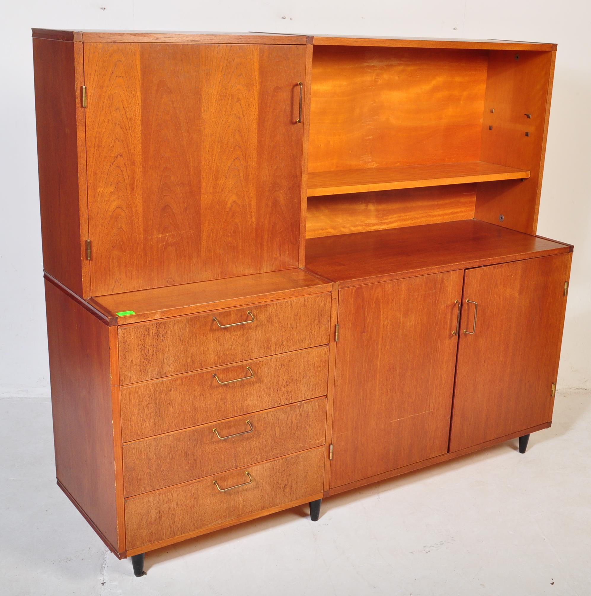 DANISH TEAK HIGH BOARD CREDENZA - MID 20TH CENTURY - Image 2 of 6