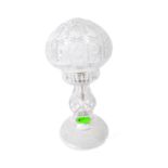 20TH CENTURY CUT GLASS MUSHROOM LAMP