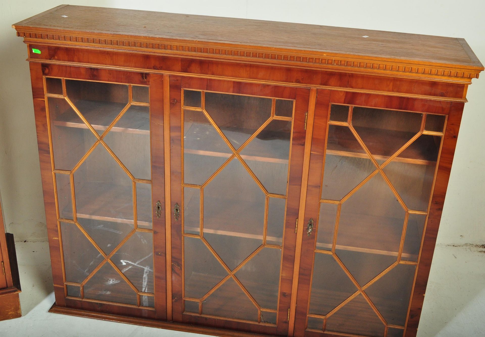 VINTAGE 20TH CENTURY VENEER BUREAU BOOKCASE - Image 2 of 8