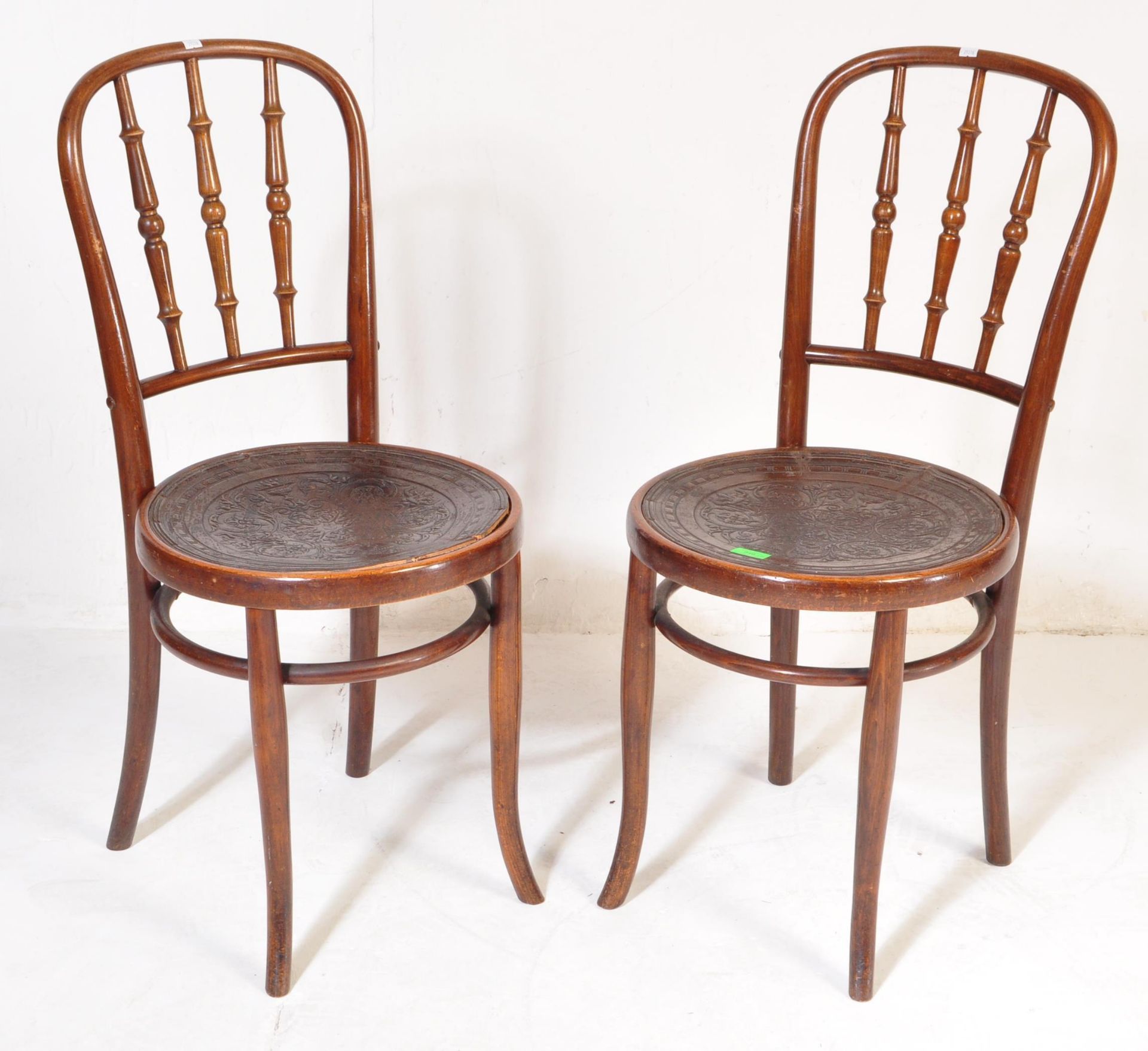 PAIR OF MID 20TH CENTURY BENTWOOD CAFE CHAIRS - Image 2 of 8
