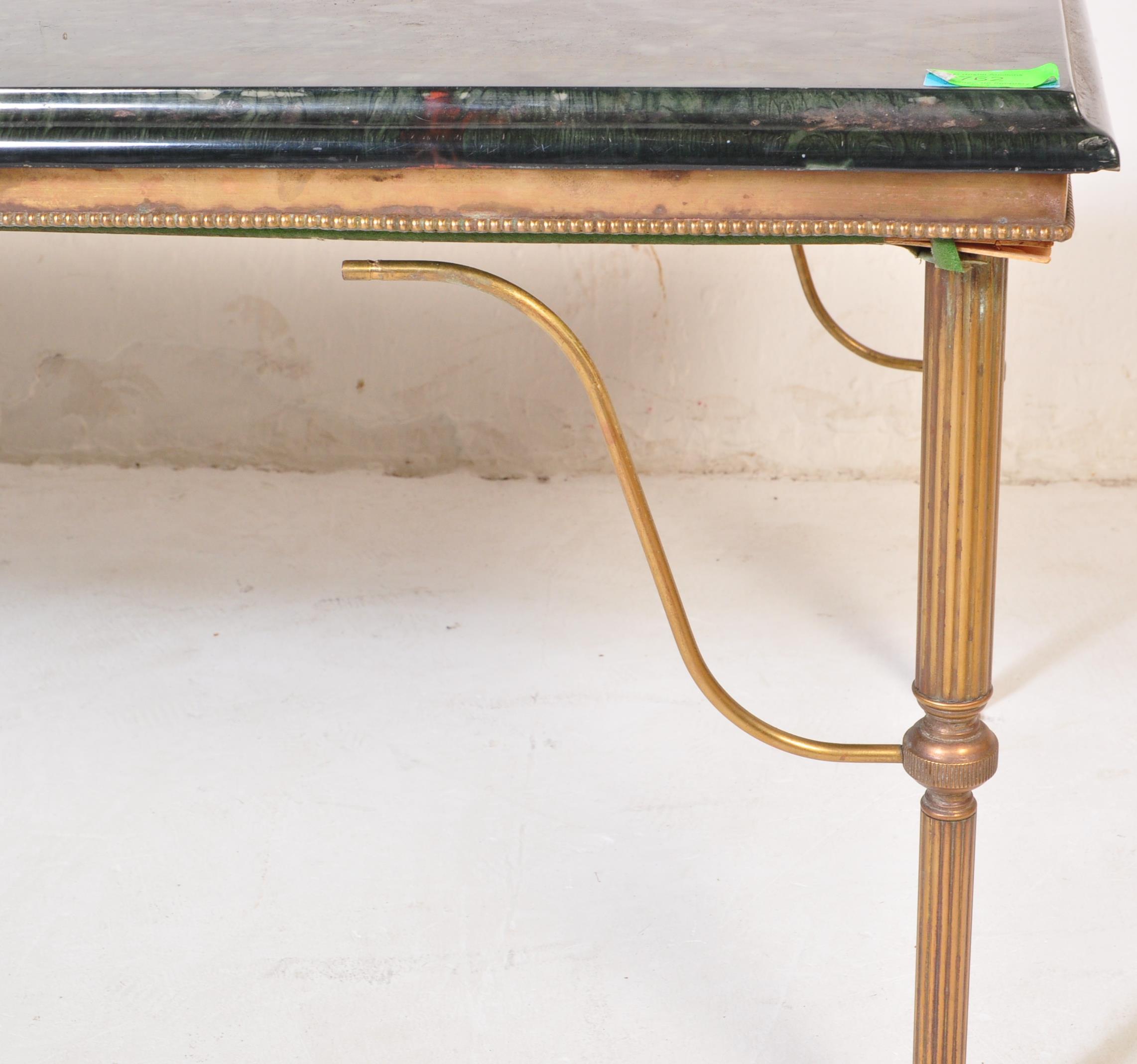 20TH CENTURY HOLLYWOOD REGENCY BRASS COFFEE TABLE - Image 5 of 5