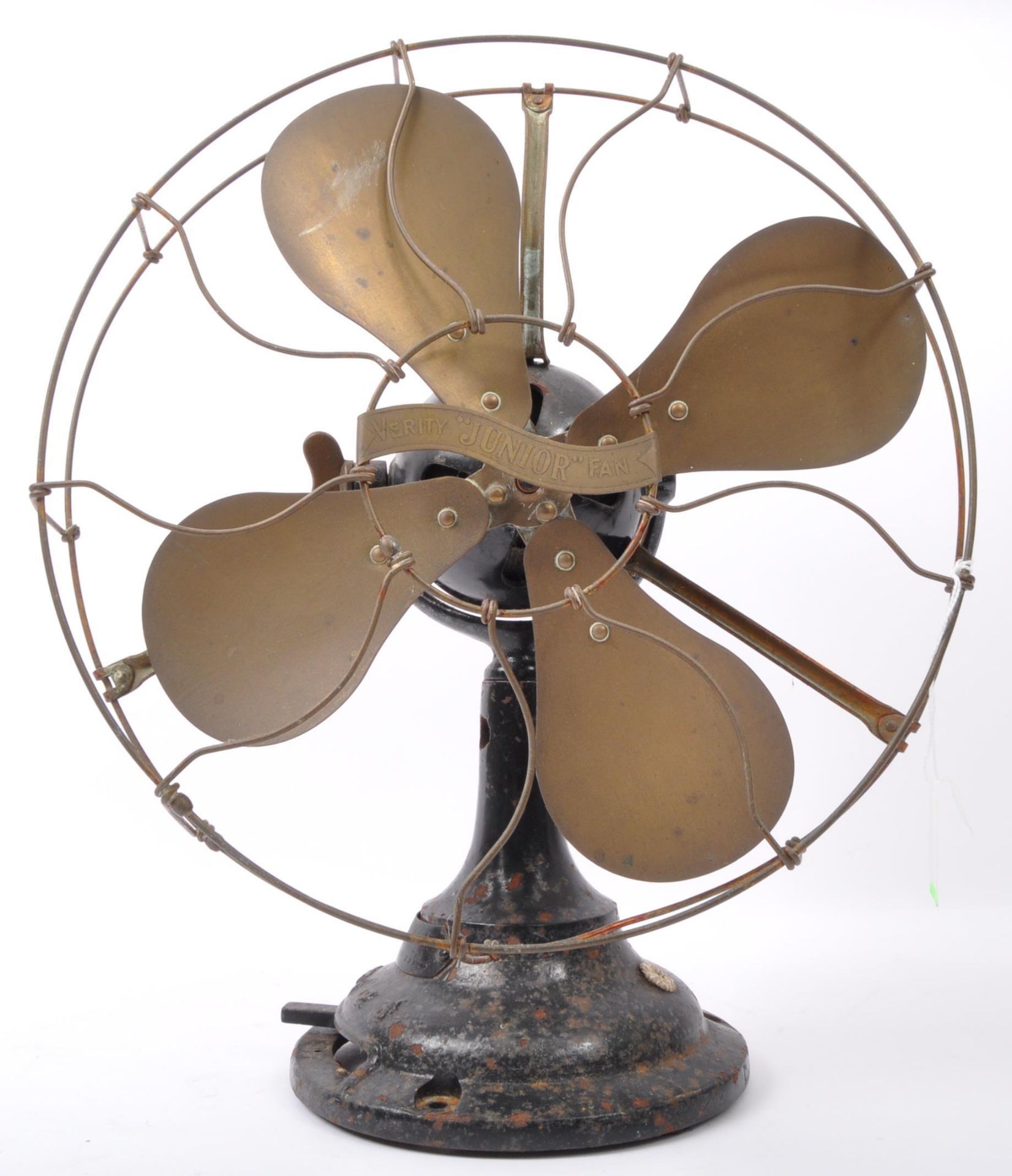 ART DECO 1930S CAST IRON & BRASS VERITY 'JUNIOR' FAN - Image 5 of 5