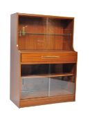 BRITISH MODERN DESIGN - MID CENTURY TEAK DRINKS CABINET