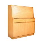 REMPLOY - MID 20TH CENTURY TEAK WOOD BUREAU DESK