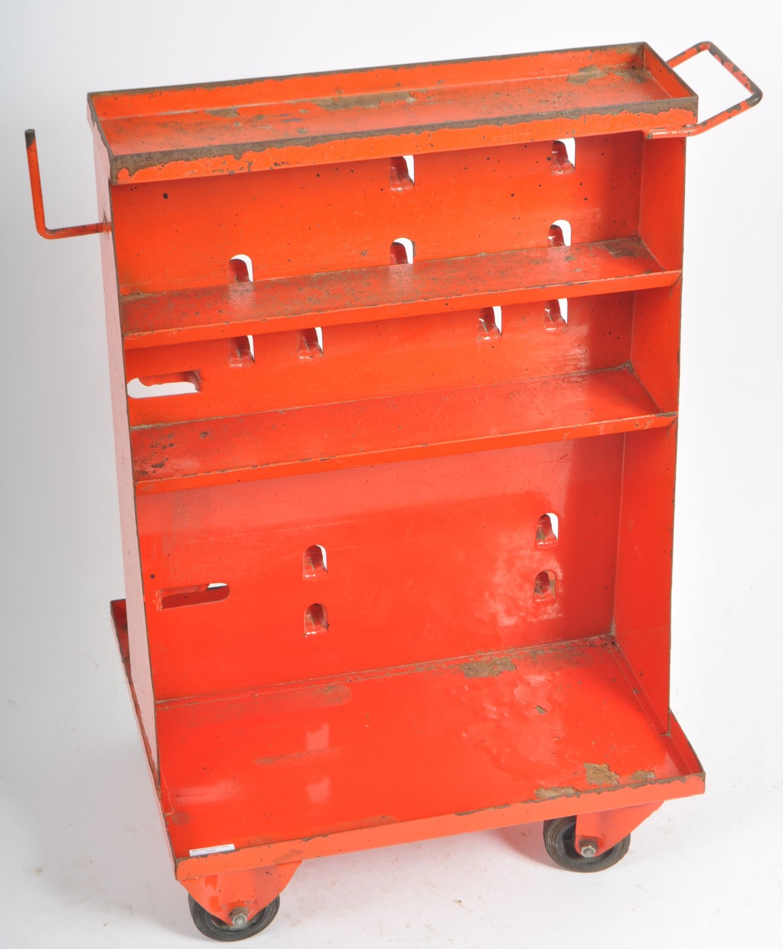 RETRO VINTAGE INDUSTRIAL ENGINEERING TROLLEY - Image 2 of 5