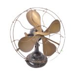 ART DECO 1930S CAST IRON & BRASS VERITY 'JUNIOR' FAN