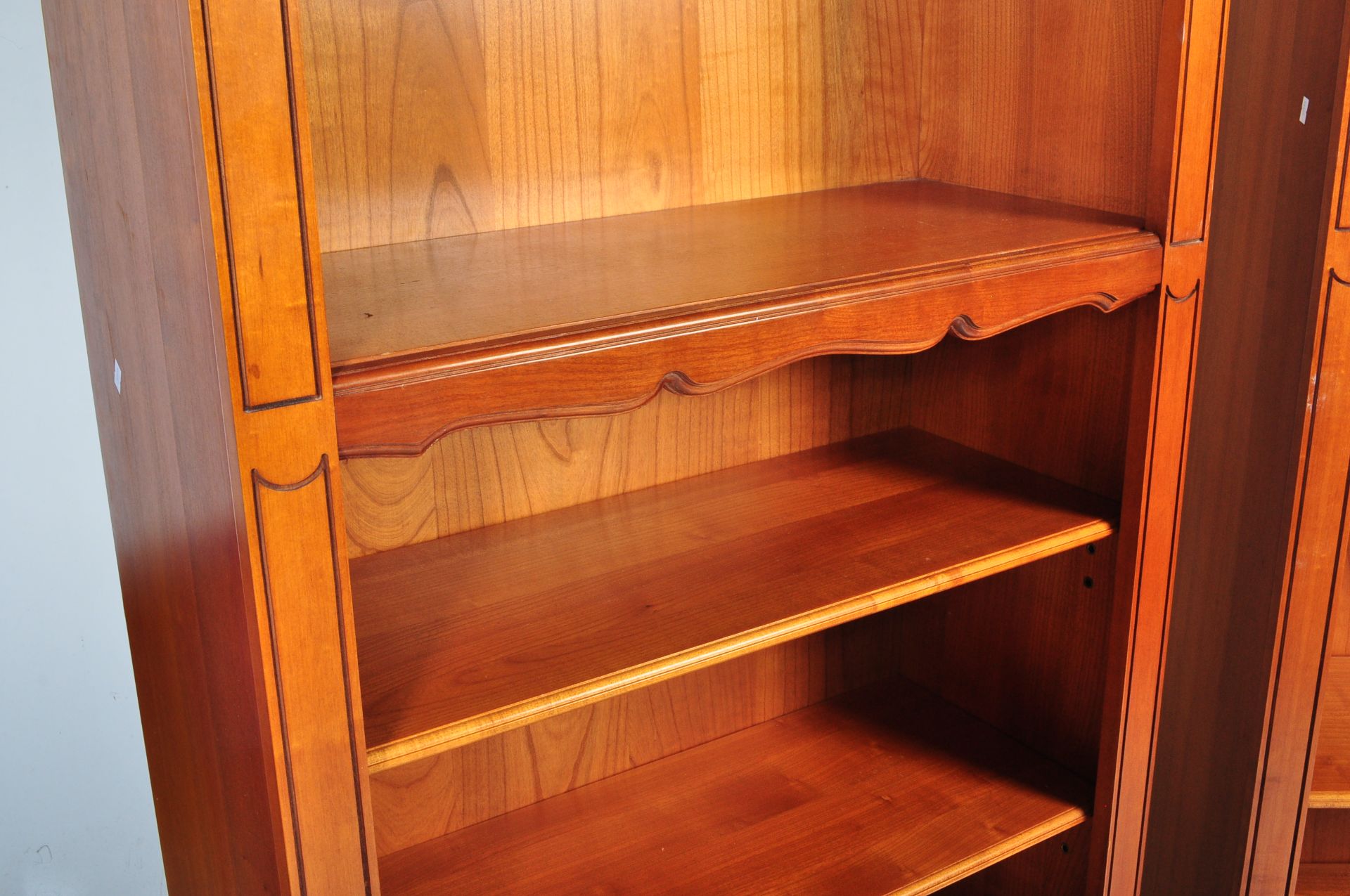 PAIR OF VINTAGE MAHOGANY OPEN FACE BOOKCASES - Image 2 of 4