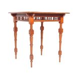VICTORIAN 19TH CENTURY AESTHETIC MOVEMENT CENTRE TABLE