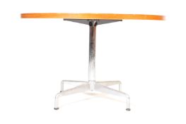 HERMAN MILLER - RETRO OAK CIRCULAR DINING TABLE