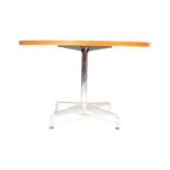 HERMAN MILLER - RETRO OAK CIRCULAR DINING TABLE