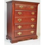 VINTAGE 20TH CENTURY MAHOGANY CHEST OF DRAWERS