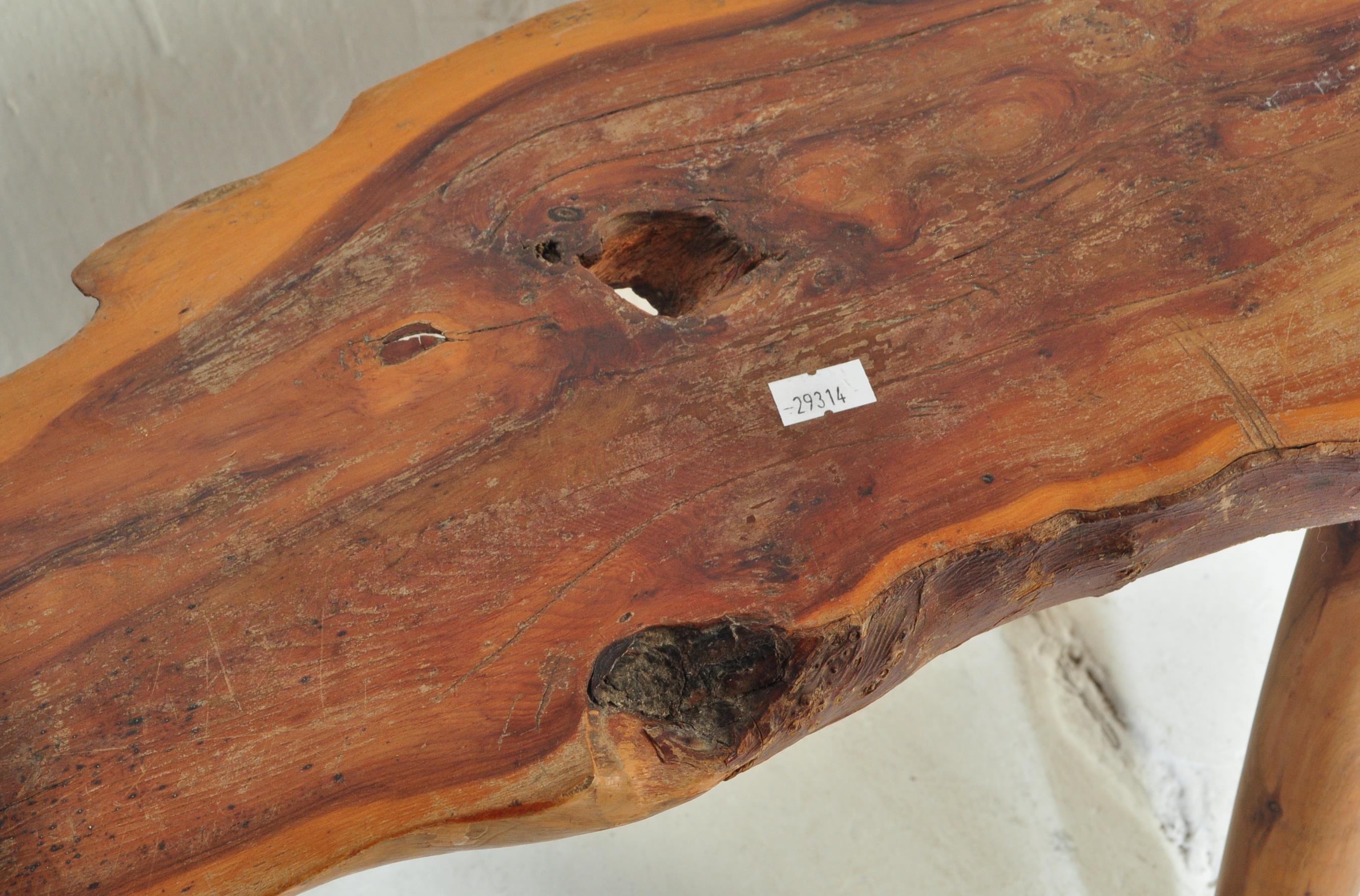 GLOUCESTERSHIRE GUILD OF CRAFTSMEN DRIFTWOOD BENCH - Image 5 of 5