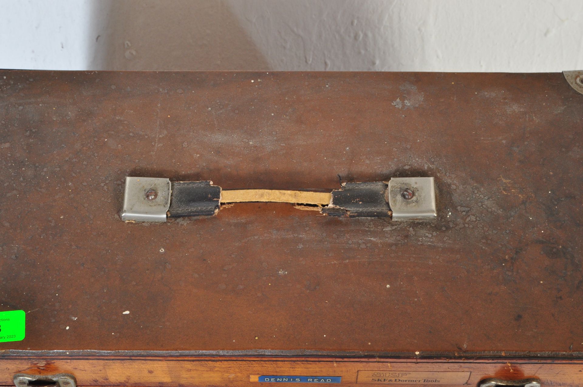 20TH CENTURY WOODEN ENGINEERS TOOL BOX - Image 5 of 5