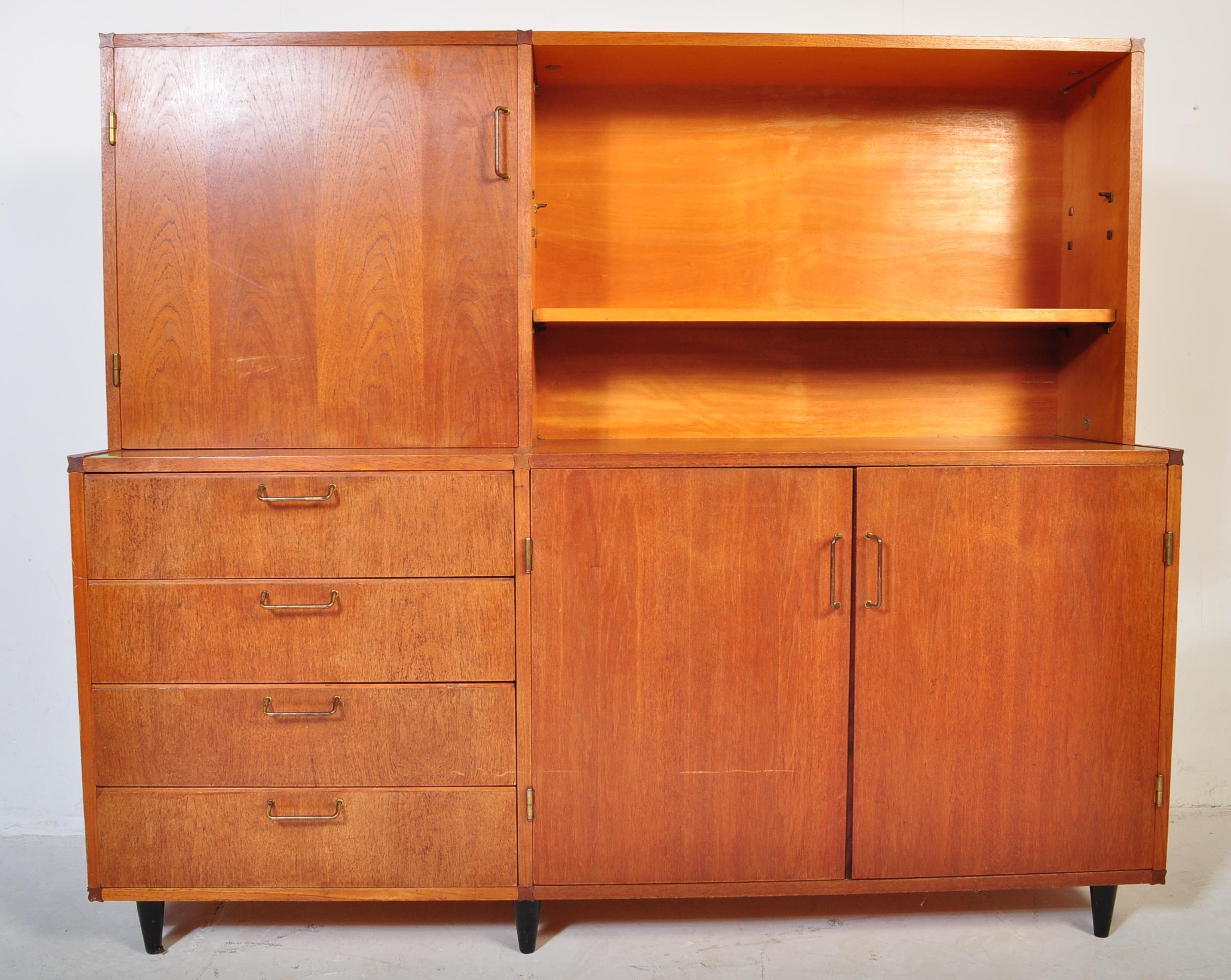 DANISH TEAK HIGH BOARD CREDENZA - MID 20TH CENTURY - Image 3 of 6