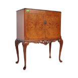 20TH CENTURY QUEEN ANNE REVIVAL WALNUT COCKTAIL CABINET