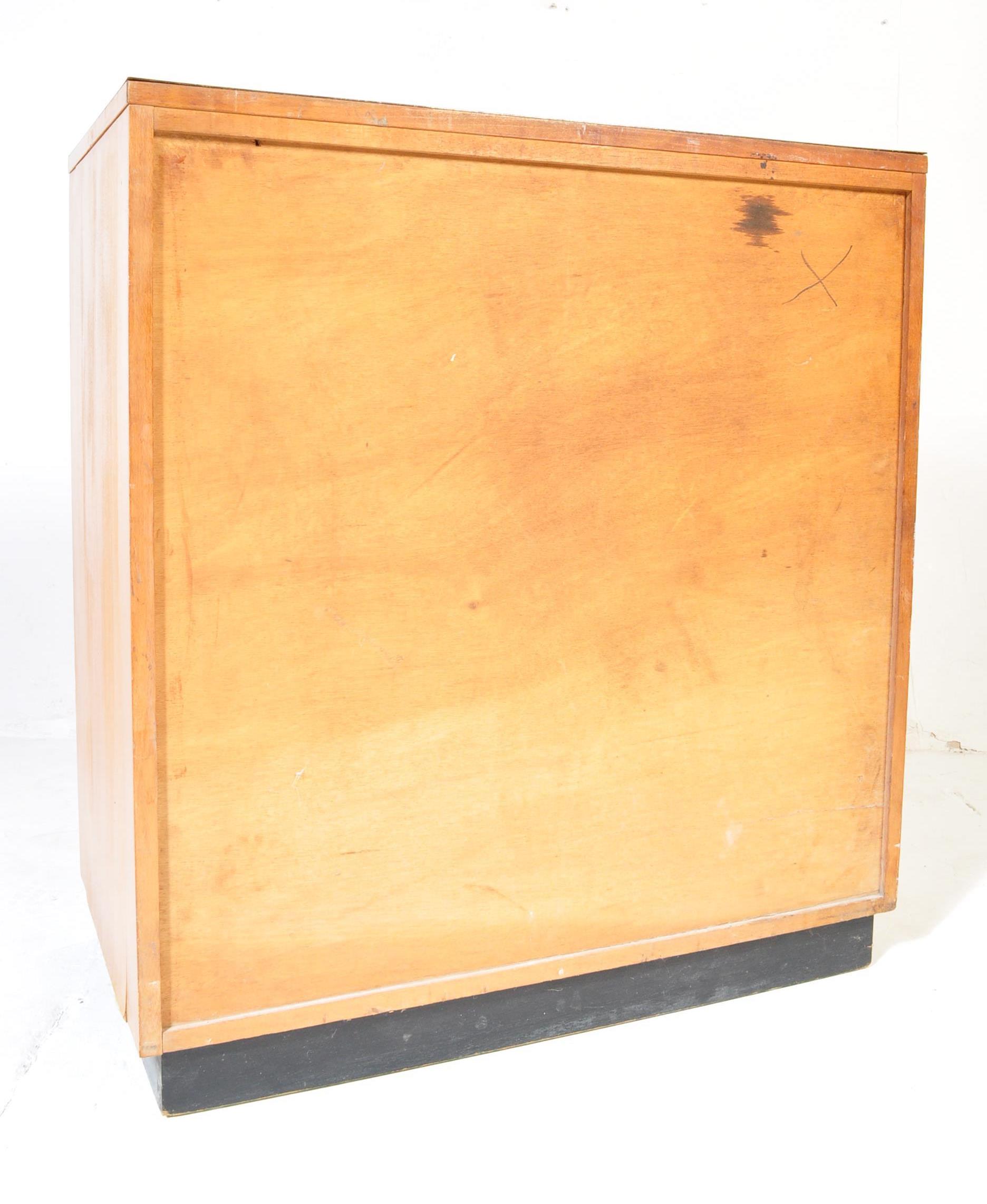 20TH CENTURY OAK CAMPAIGN STYLE CHEST OF DRAWERS - Image 5 of 5