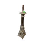 CORINTHIAN CAST METAL COLUMN STAND BIRD BATH