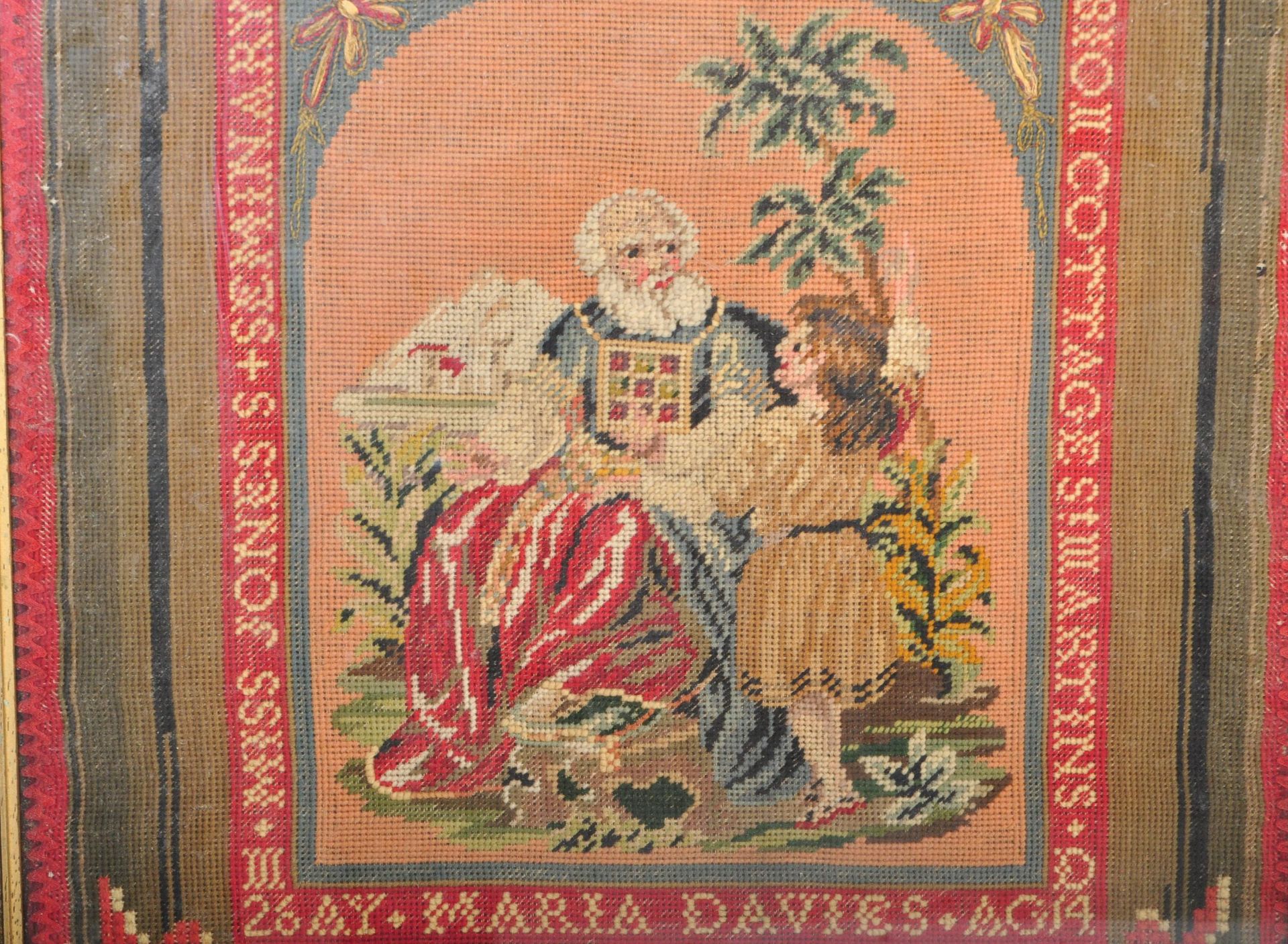 EARLY 20TH CENTURY CLERICAL BERLIN WOOL WORK SAMPLER - Image 2 of 5