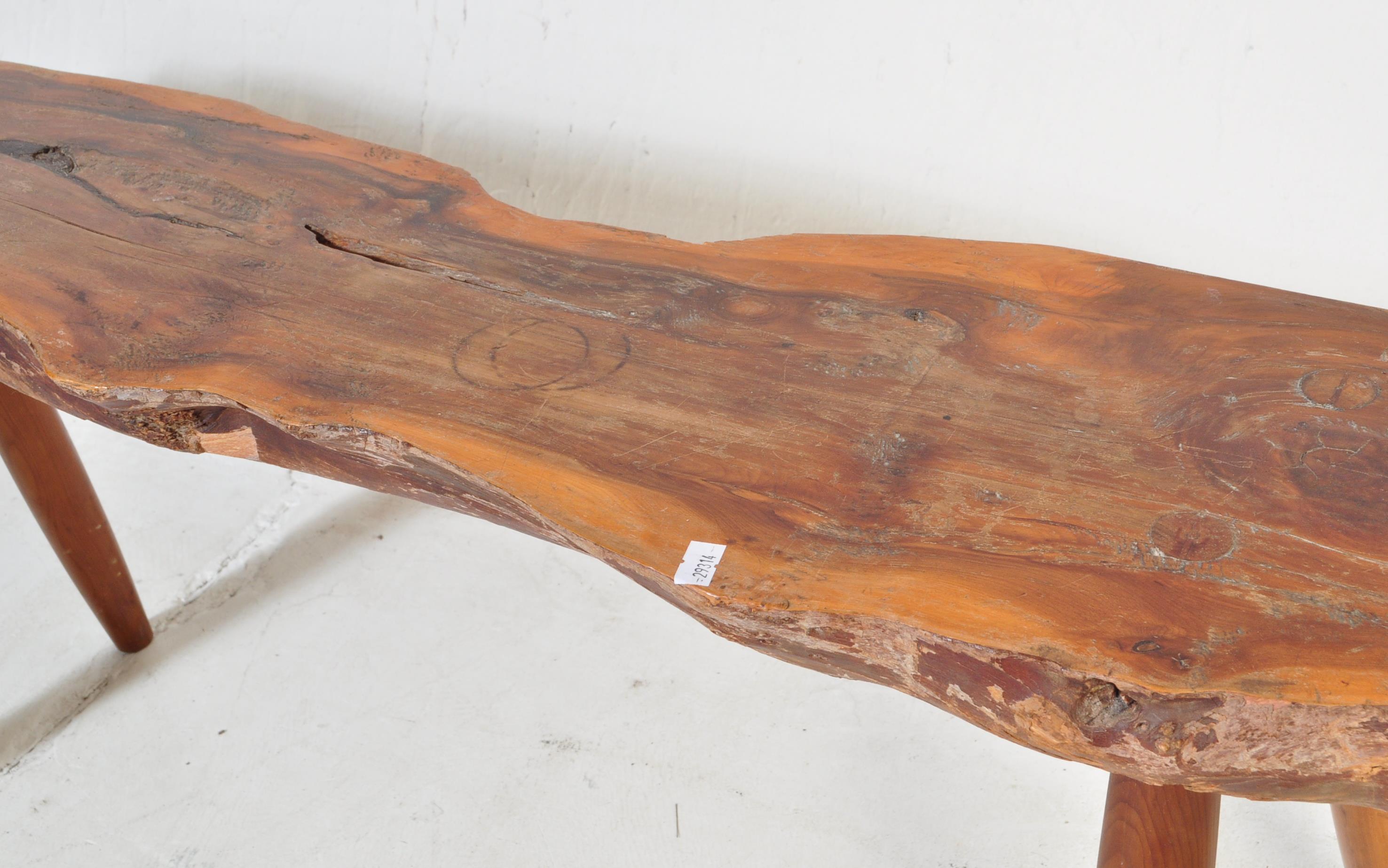 GLOUCESTERSHIRE GUILD OF CRAFTSMEN DRIFTWOOD BENCH - Image 4 of 5