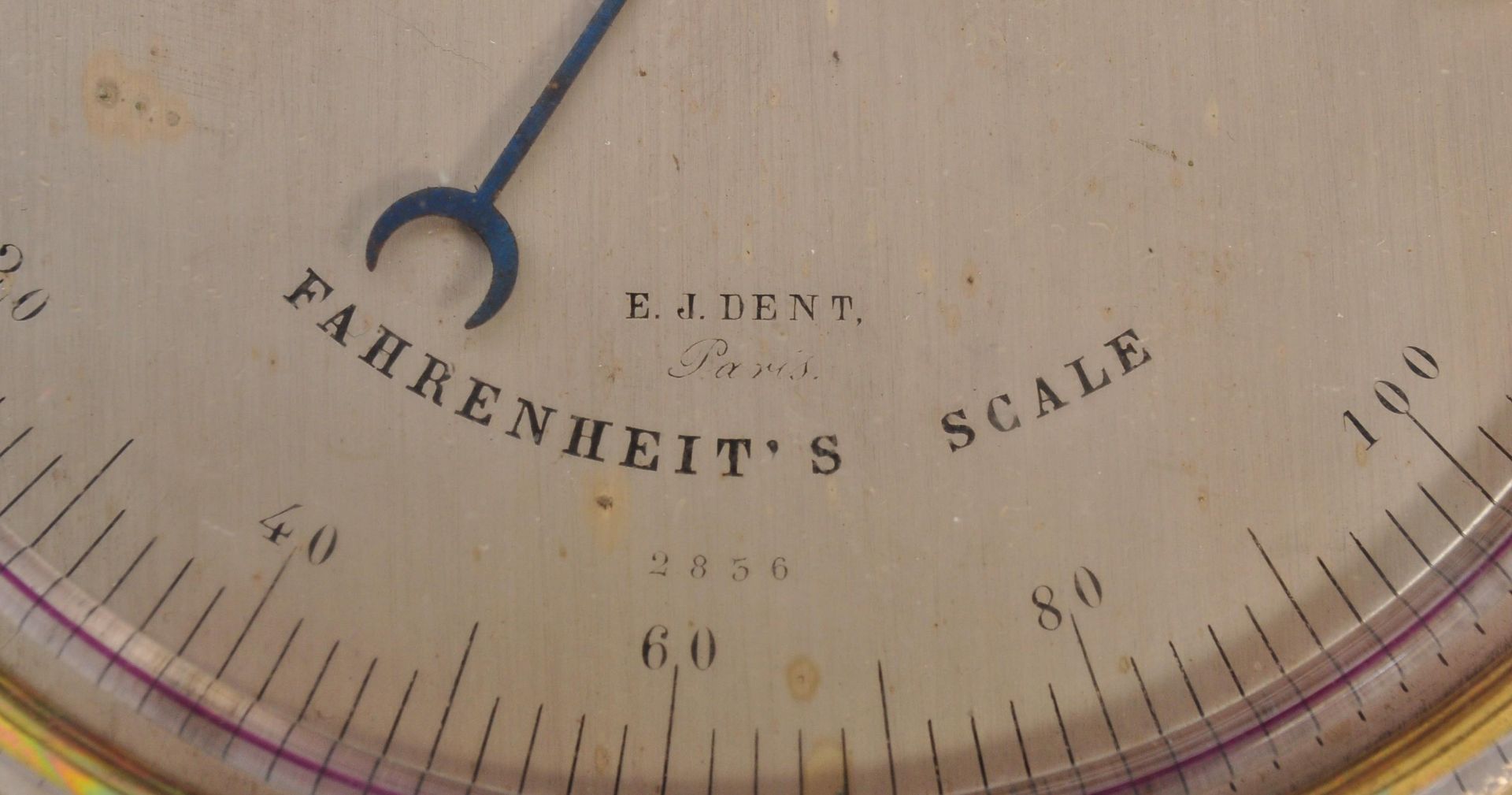 VICTORIAN 19TH CENTUTRY - DENT OF PARIS - MARITIME BAROMETER - Image 4 of 7