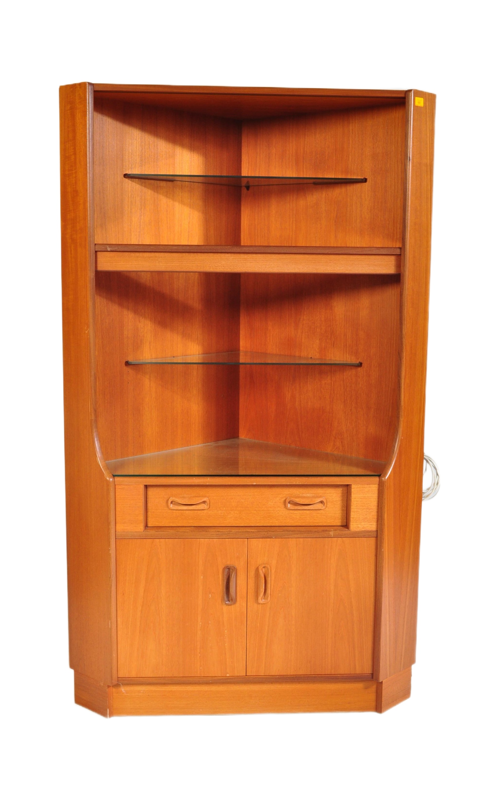 G-PLAN FRESCO RANGE TEAK WOOD CORNER DISPLAY CABINET