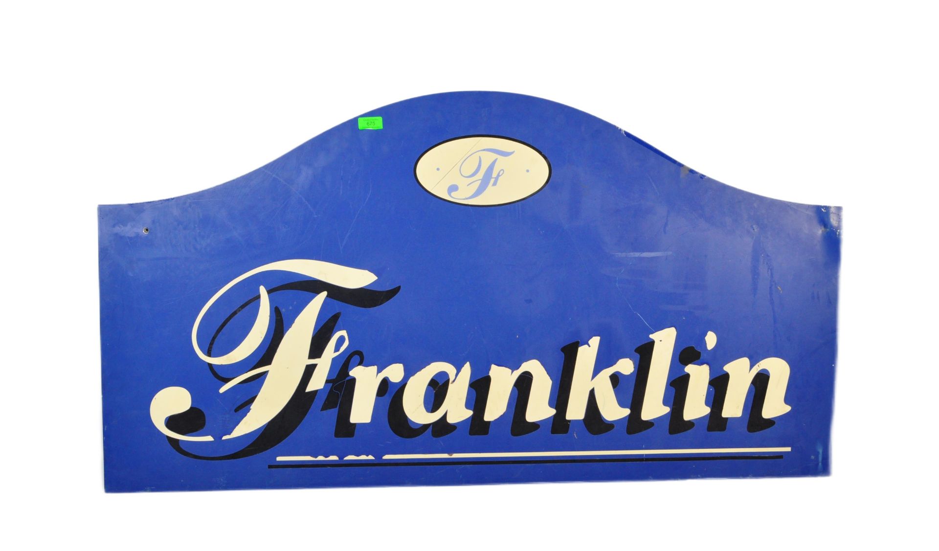 VINTAGE RETRO FRANKLINS PAINTED SHOP SIGN