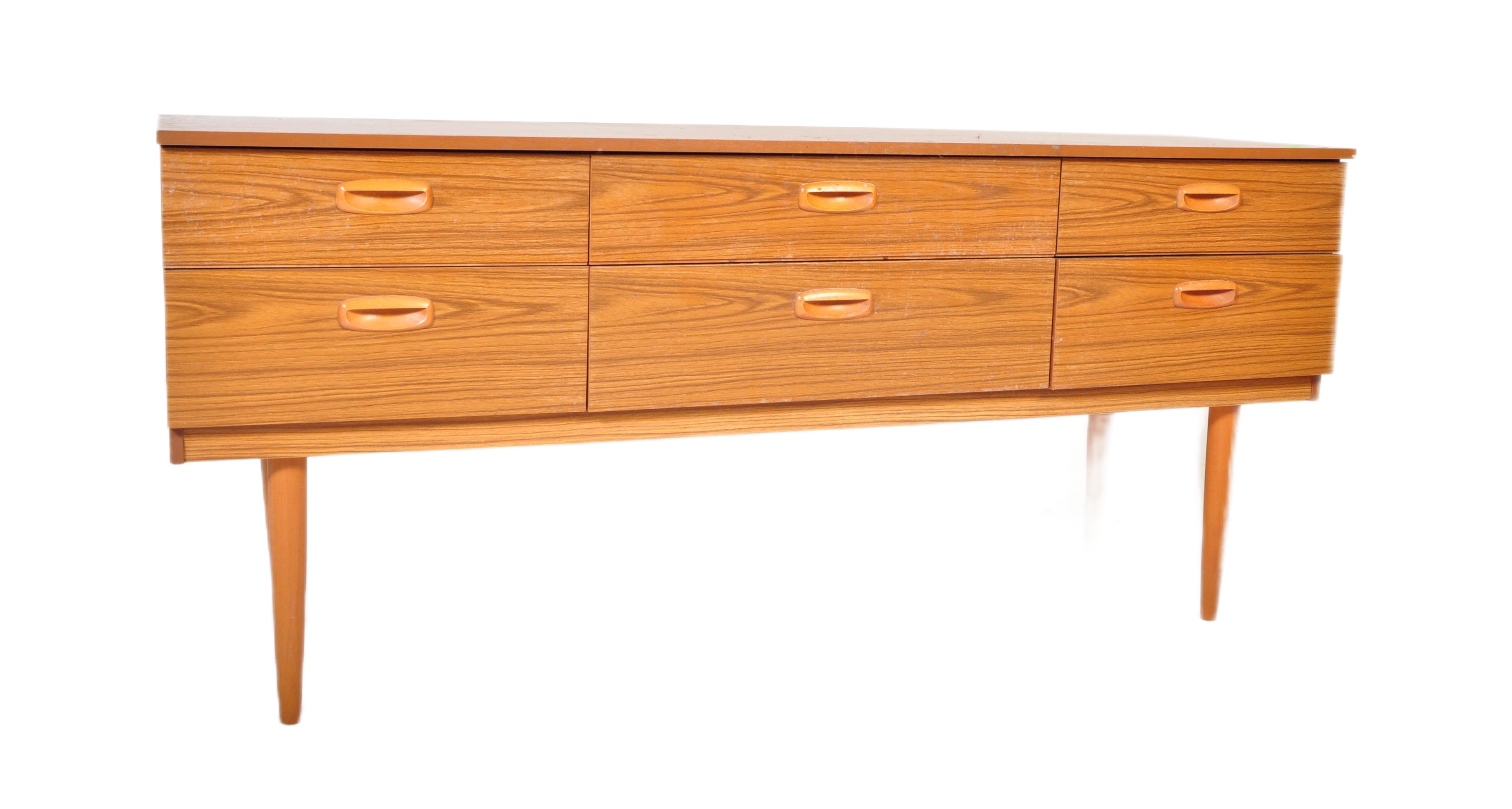 RETO MID CENTURY TEAK CHEST OF DRAWERS / SIDEBOARD