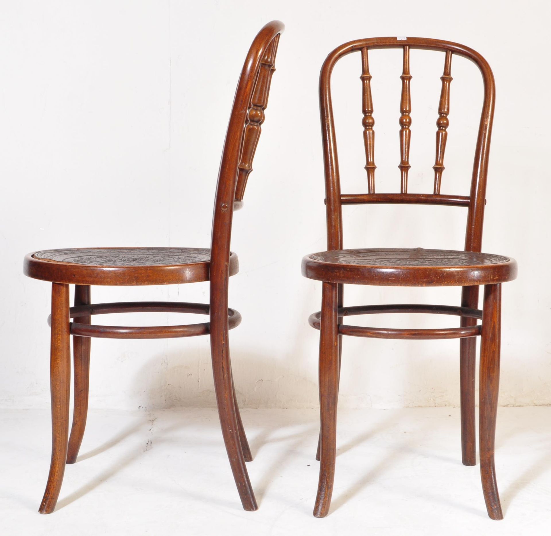 PAIR OF MID 20TH CENTURY BENTWOOD CAFE CHAIRS - Image 3 of 8