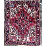 MID 20TH CENTURY PERSIAN ISLAMIC HERIZ FLOOR RUG