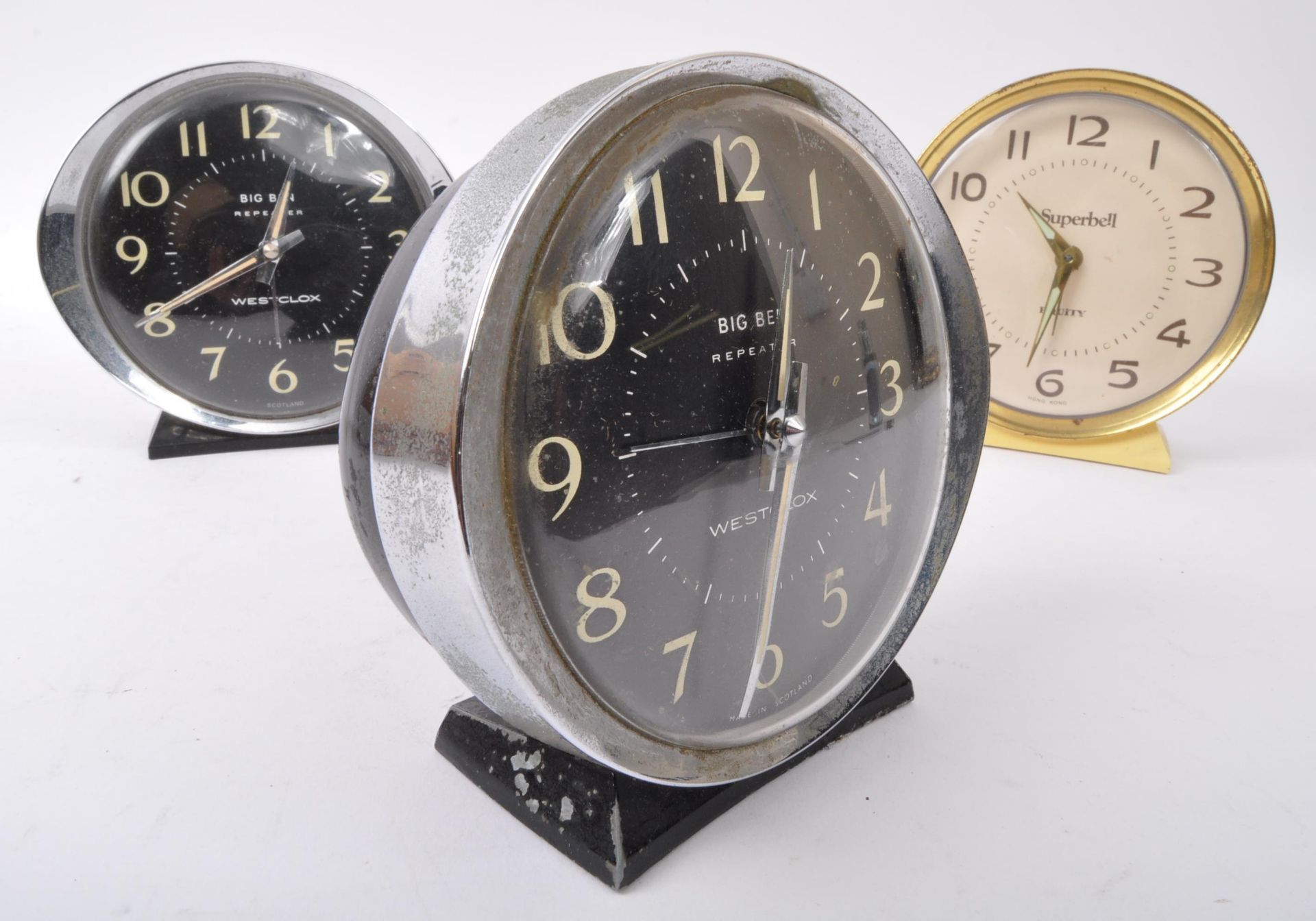 THREE MID CENTURY CLOCKS - SUPERBELL & WESTCLOX - Image 5 of 5