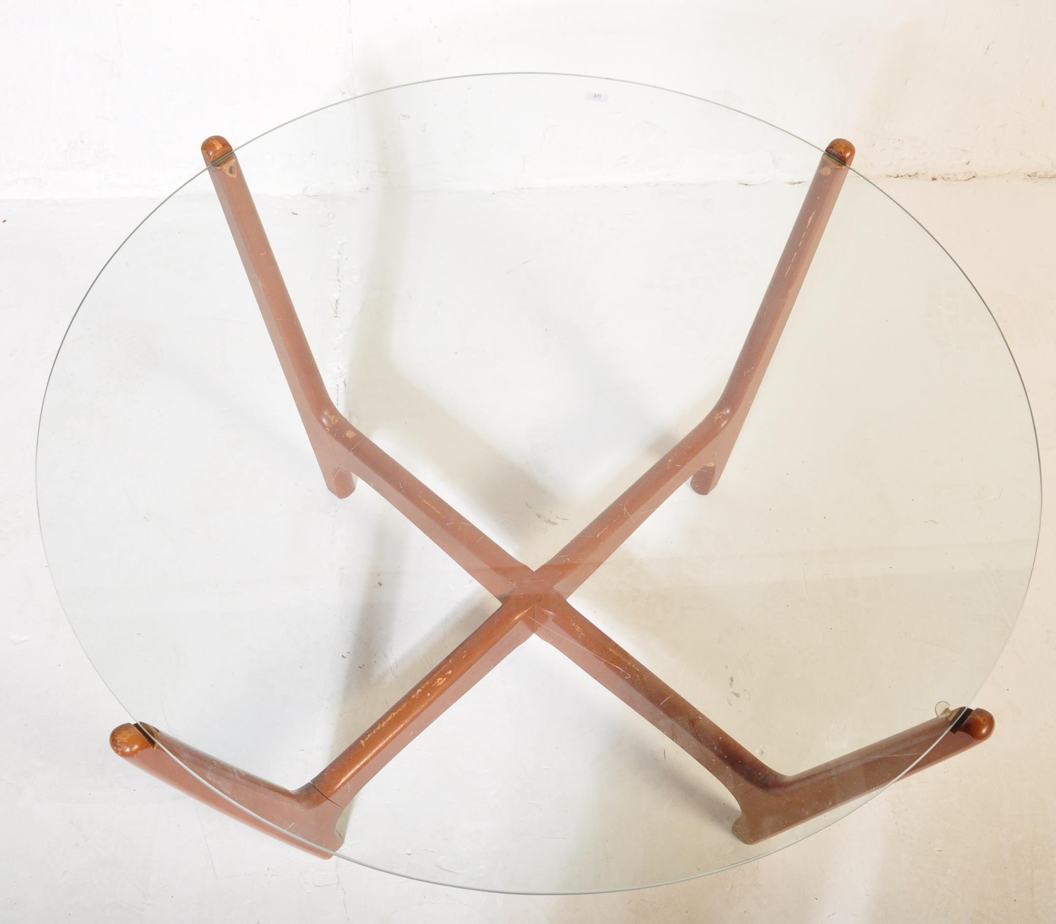 ATMOIC RETRO MID 20TH CENTURY TEAK & GLASS COFFEE TABLE - Image 4 of 4