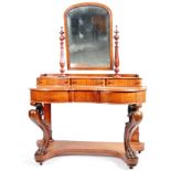 LARGE 19TH CENTURY MAHOGANY DUCHESS DRESSING TABLE