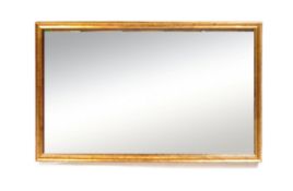 LARGE EARLY 20TH CENTURY GILT OVER MANTEL MIRROR