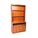 BRITISH MODERN DESIGN - NATHAN FURNITURE TEAK UPRIGHT CABINET