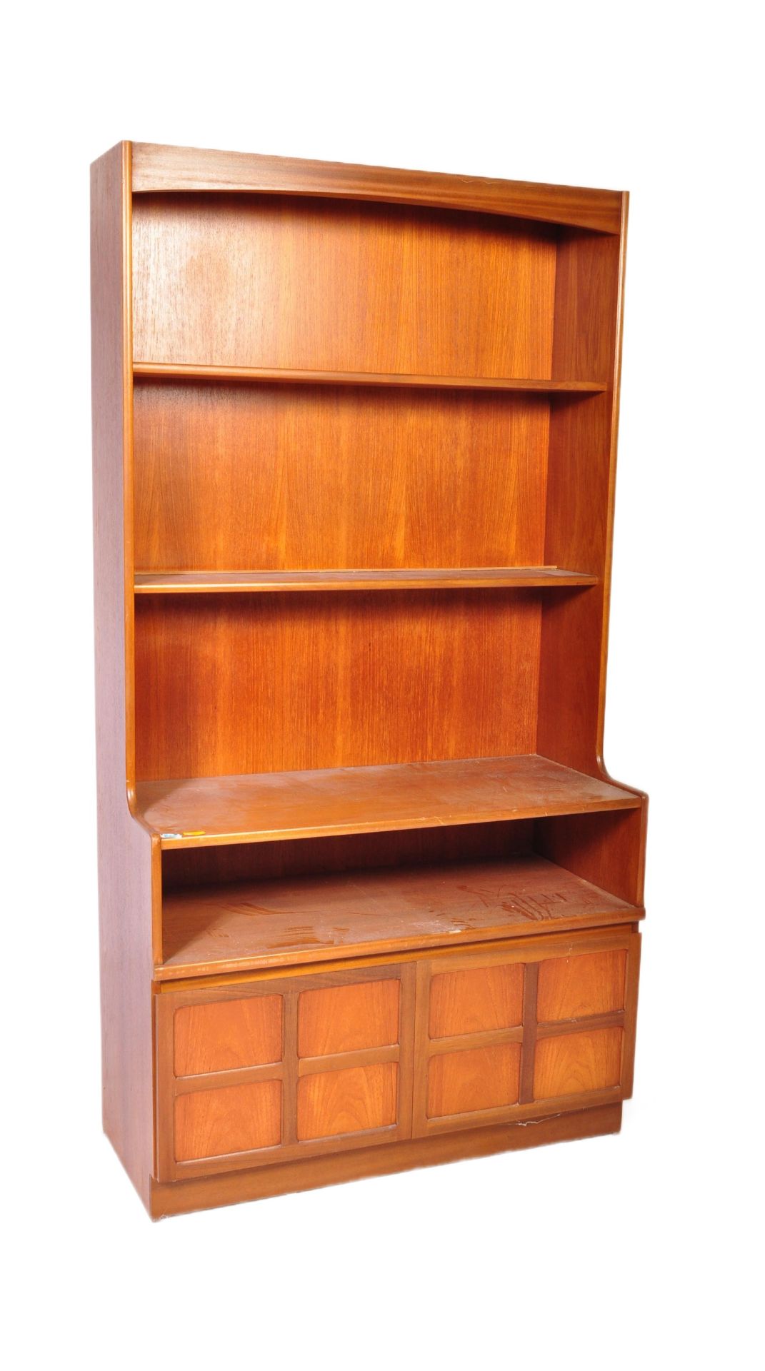 BRITISH MODERN DESIGN - NATHAN FURNITURE TEAK UPRIGHT CABINET