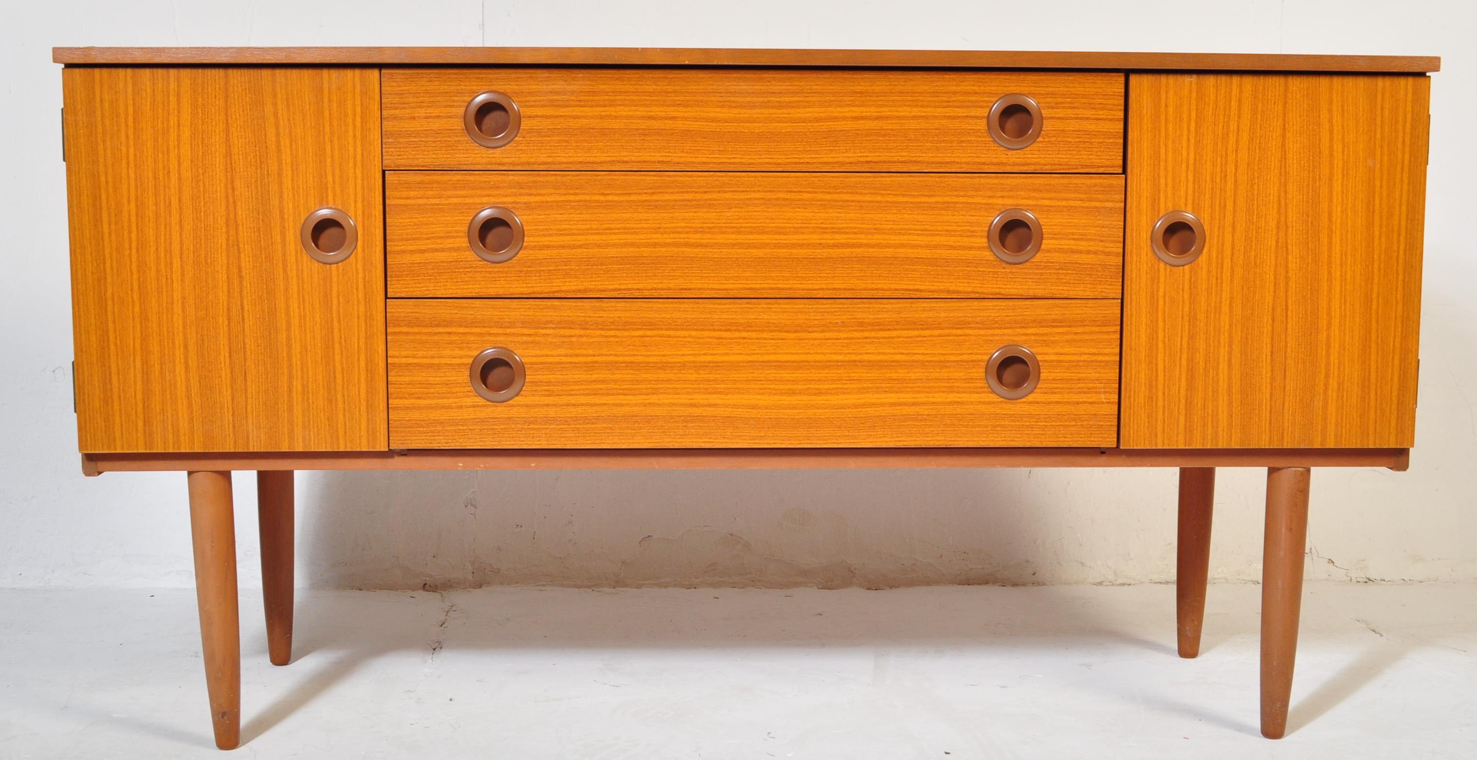 RETRO VINTAGE SCHREIBER TEAK SIDEBOARD - Image 3 of 6