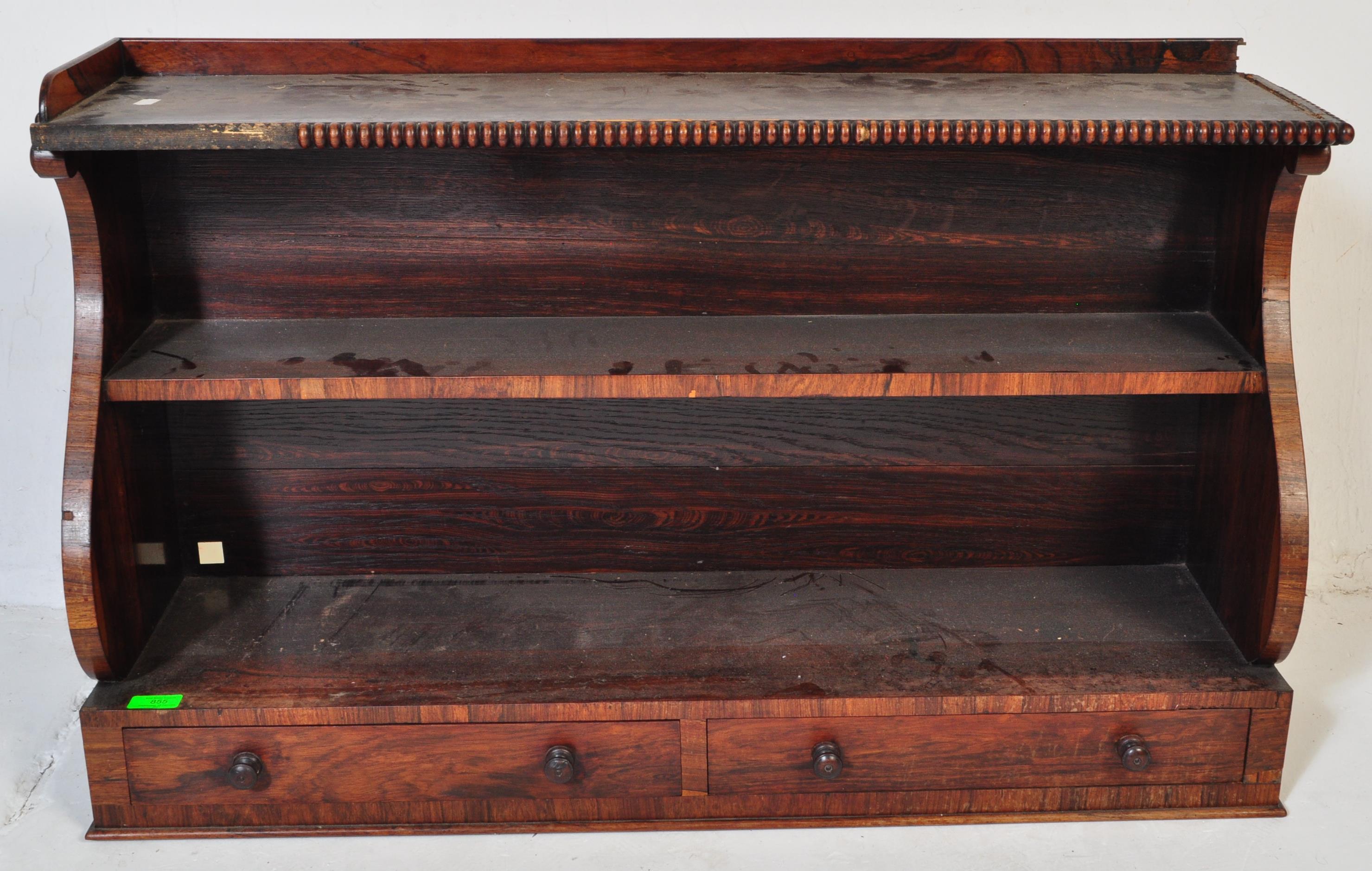 19TH CENTURY REGENCY ROSEWOOD TABLE BOOKCASE - Image 3 of 5