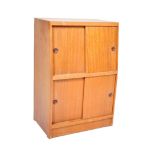 MID CENTURY TEAK WOOD RETRO SIDE CABINET BOOKCASE