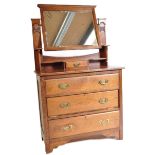 EARLY 20TH CENTURY EDWARDIAN ARTS & CRAFT DRESSING TABLE
